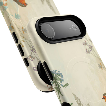 iPhone Floral Robin Premium MagSafe Case