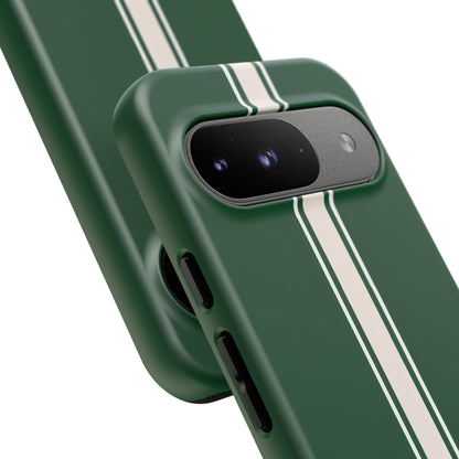 Google Pixel Case - British Racing Green Stripe Design