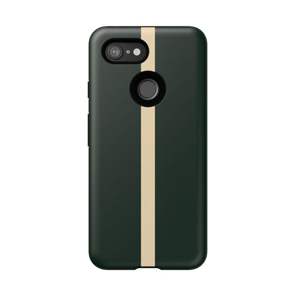 Google Pixel Case - British Racing Green Stripe Design