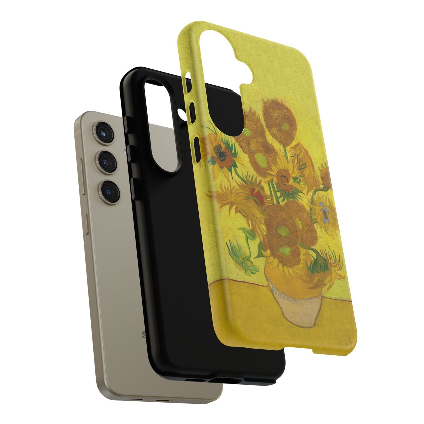 Samsung Galaxy Van Gogh Sunflowers Phone Case - Floral Art Matte Tough Protective Cover