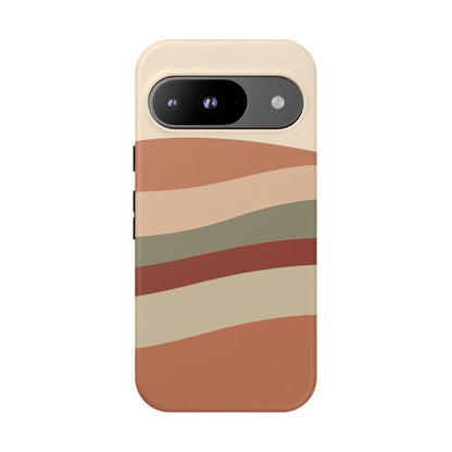 Google Pixel Case - Earthy Wave Stripe