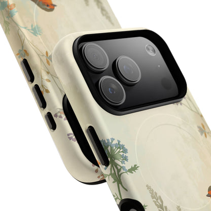 iPhone Floral Robin Premium MagSafe Case