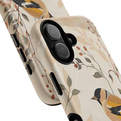 iPhone Floral Goldfinch Premium MagSafe Case