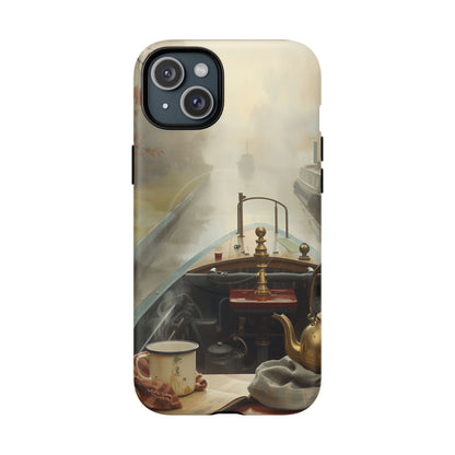 iPhone Misty Narrowboat Stern Premium MagSafe Case