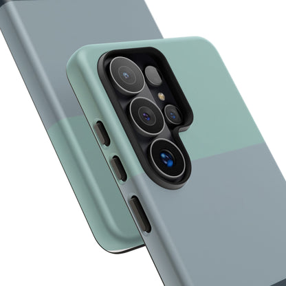 Samsung Galaxy Personalised Name Phone Case - Minimal Colour Block Matte Tough Protective Cover