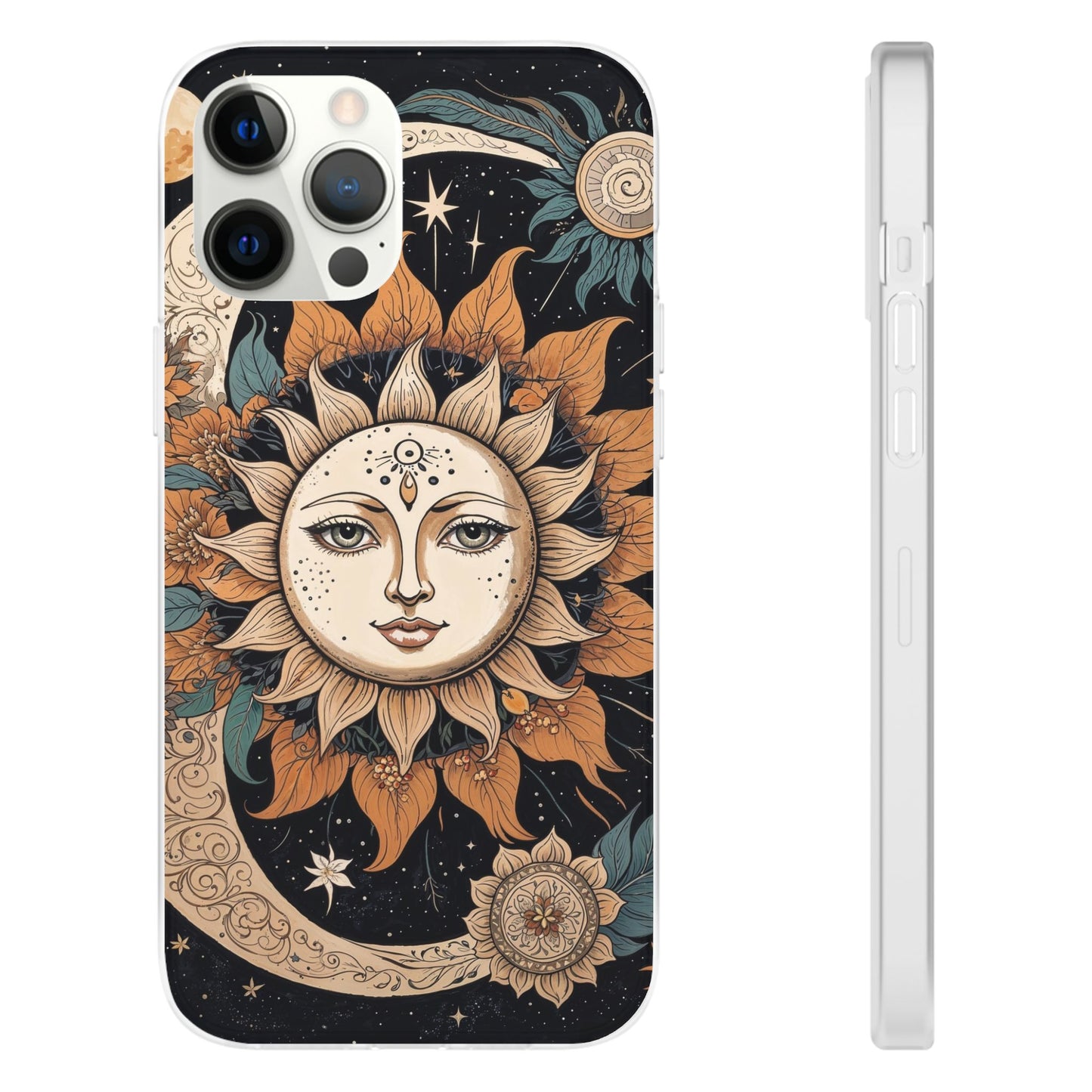 Celestial Sun & Moon Phone Case Cosmic Boho