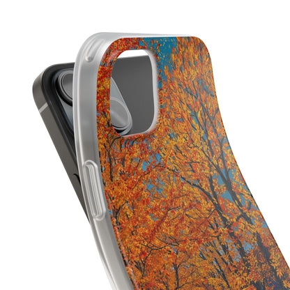 Golden Autumn Pathway Phone Case