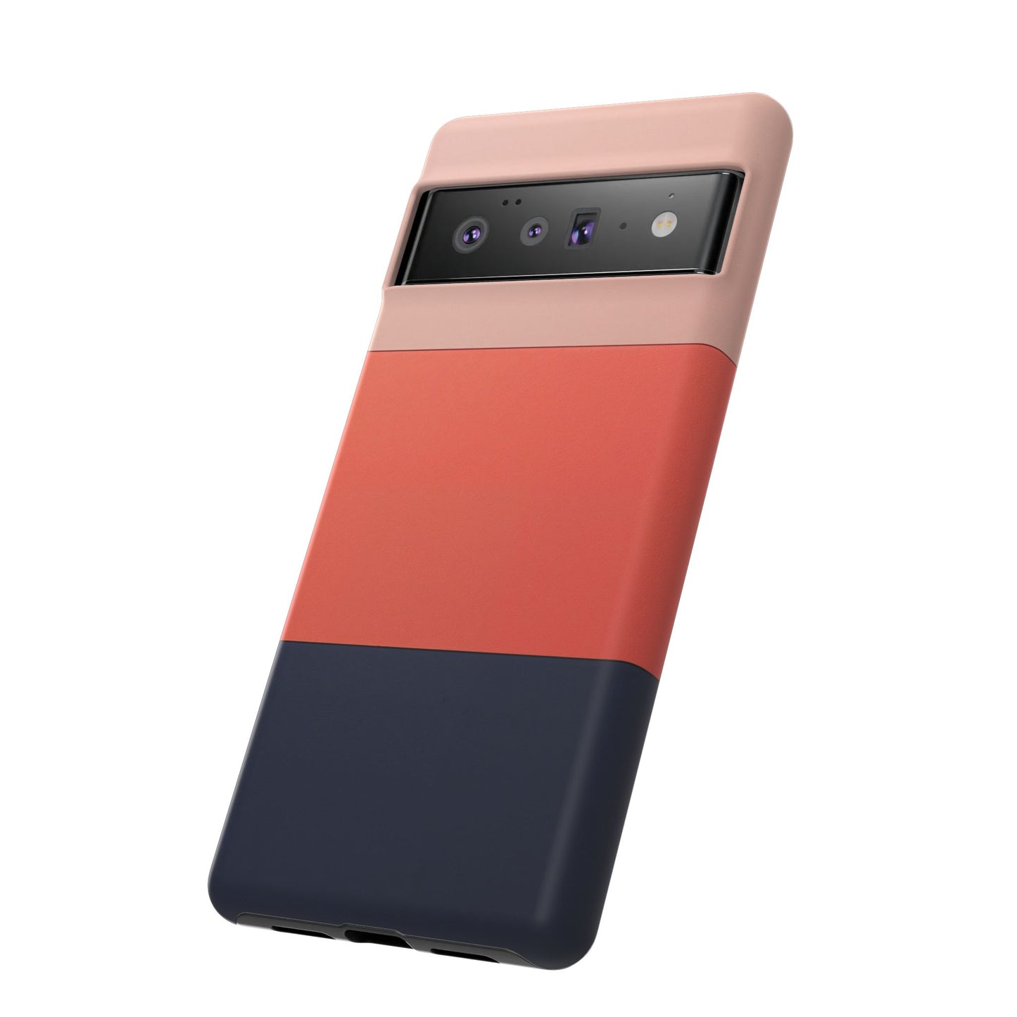 Retro Coral Google Pixel Case - Dual-Layer Shockproof Matte Cover