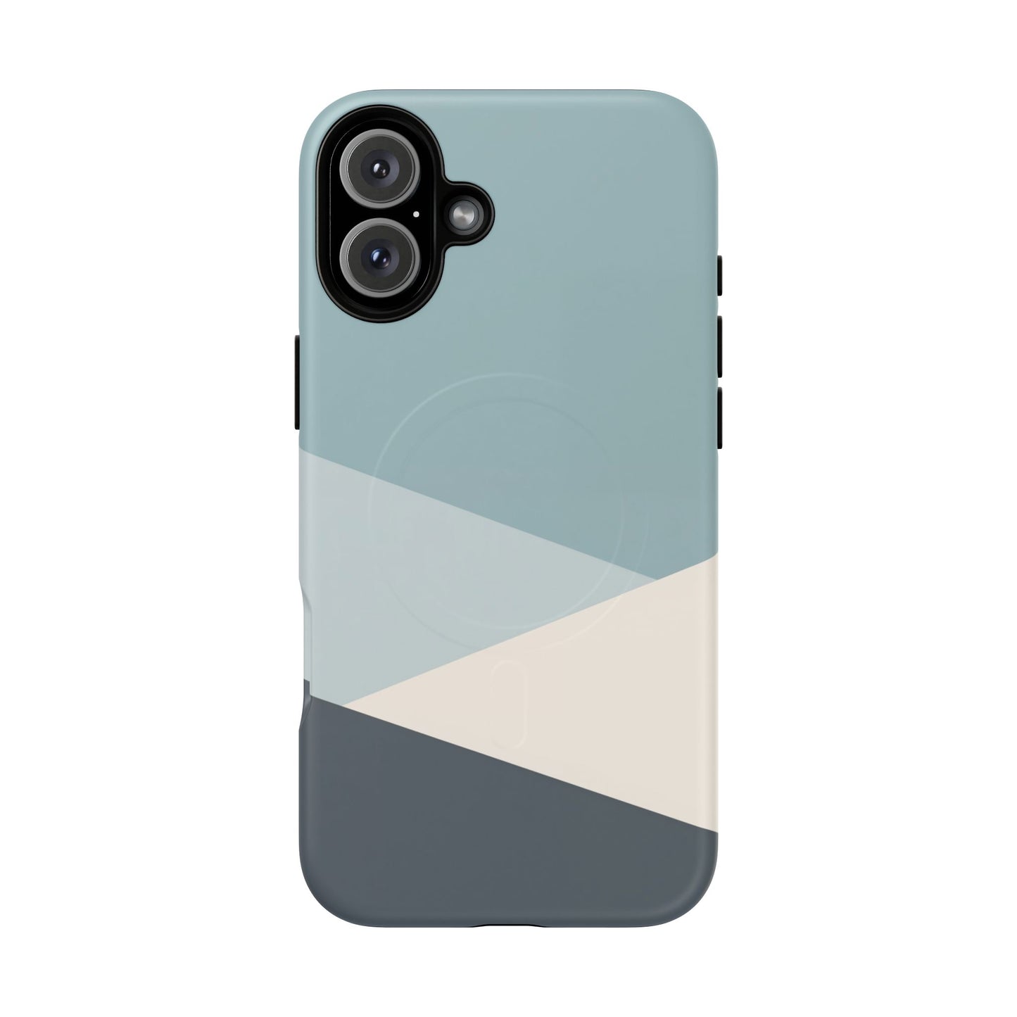 Arctic Slate Geo iPhone Case - Premium MagSafe Tough Cover