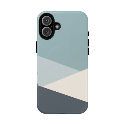 Arctic Slate Geo iPhone Case - Premium MagSafe Tough Cover