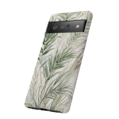 Google Pixel Case - Botanical Greenery Watercolour Pattern