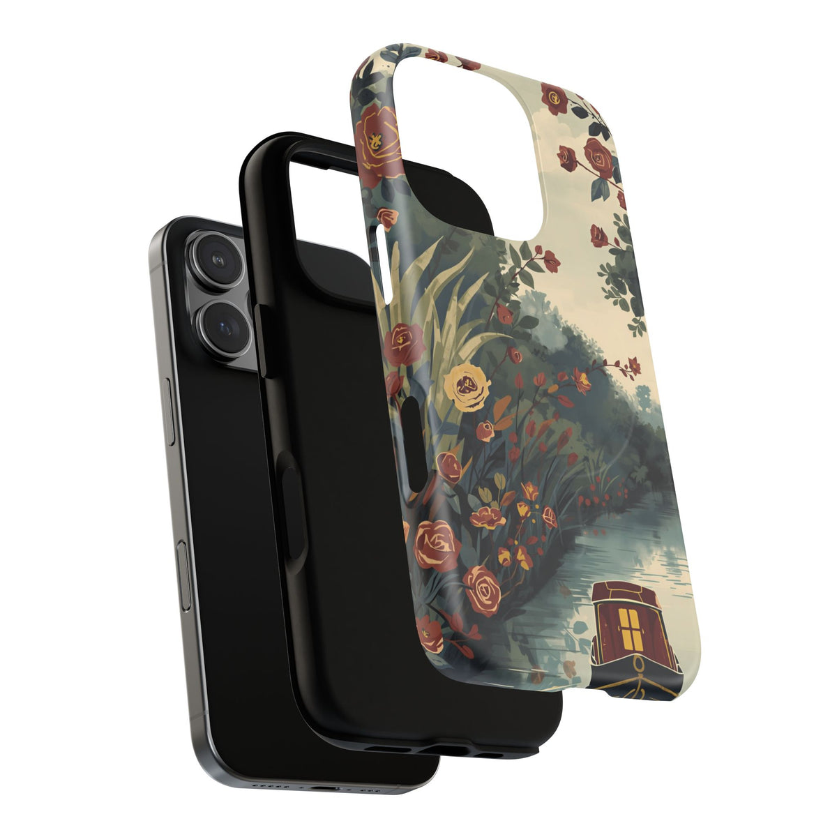 iPhone Porthole Canal Garden Premium MagSafe Case