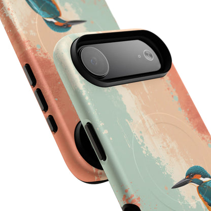 iPhone Bright Abstract Kingfisher Premium MagSafe Case