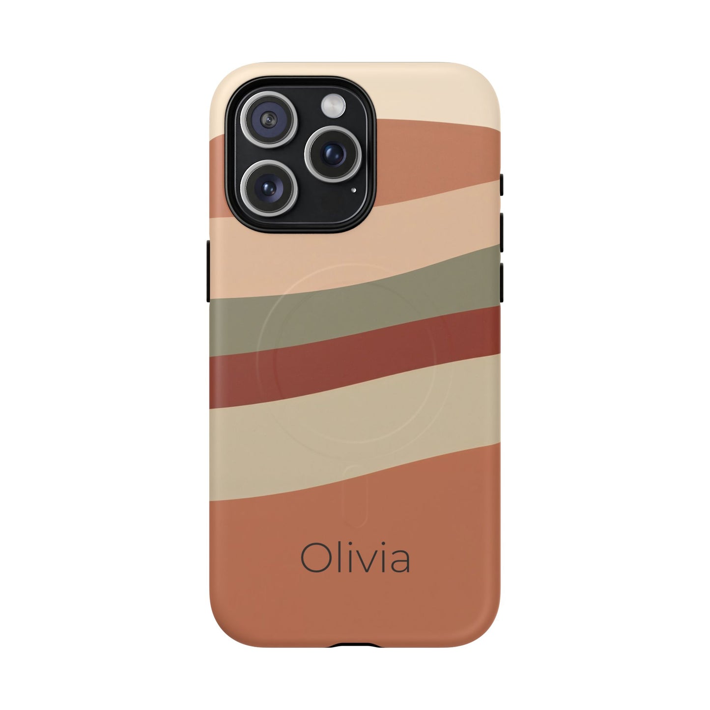 Personalised Custom Name iPhone MagSafe Case - Sienna Wave