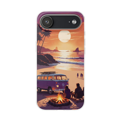 Beach Bonfire Sunset Phone Case
