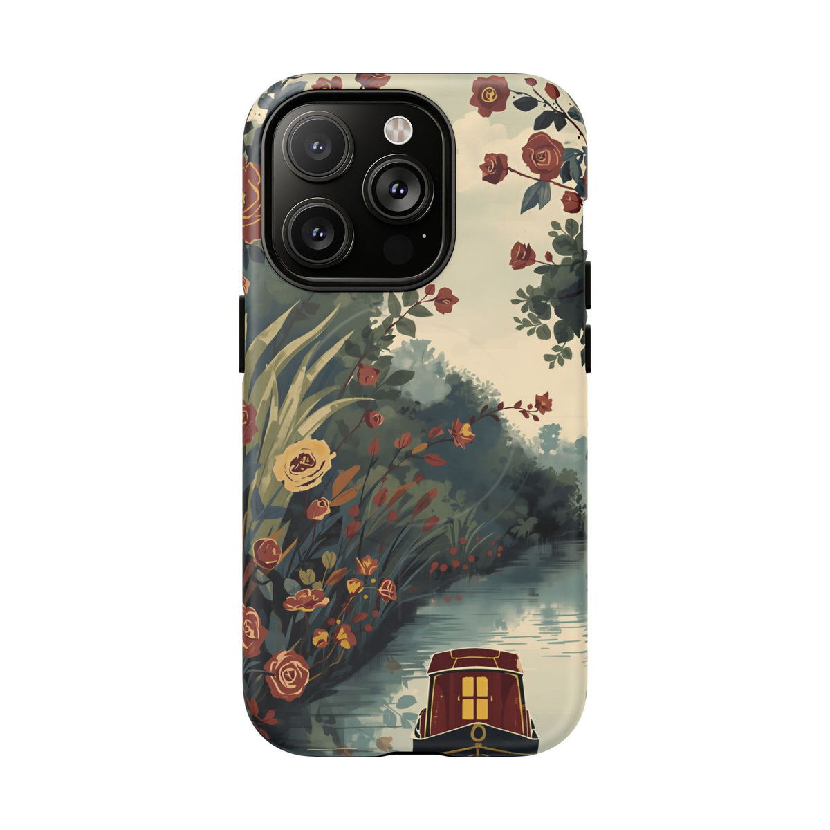 iPhone Porthole Canal Garden Premium MagSafe Case