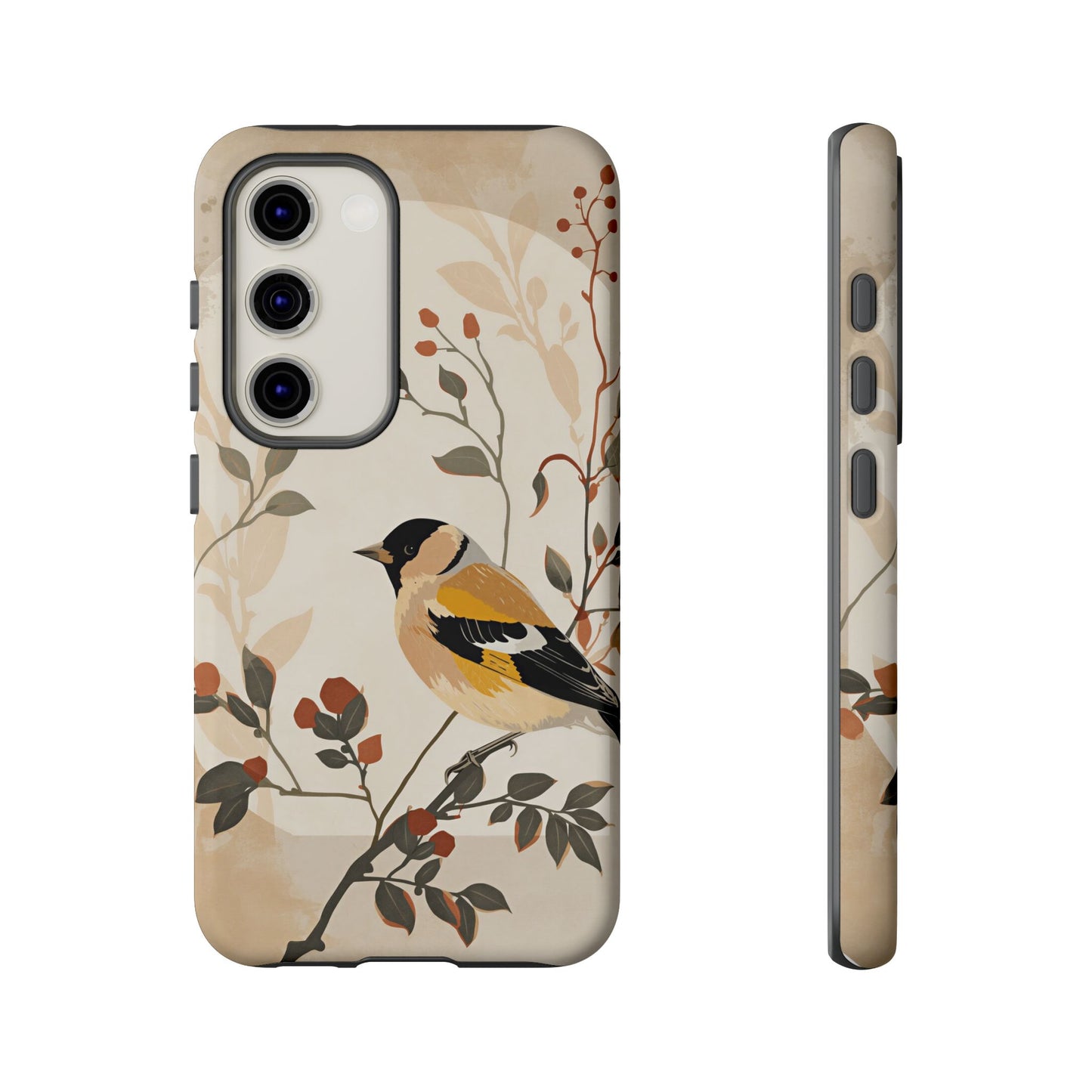 Samsung Galaxy Floral Goldfinch Tough Case