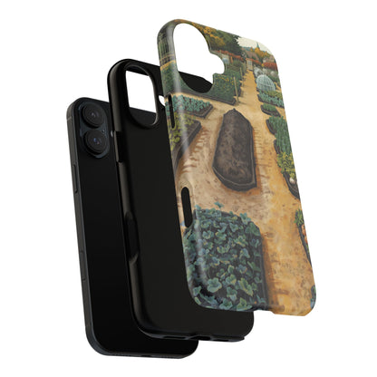The Four Seasons of Plot Forty-Two Allotment Landscape iPhone Case