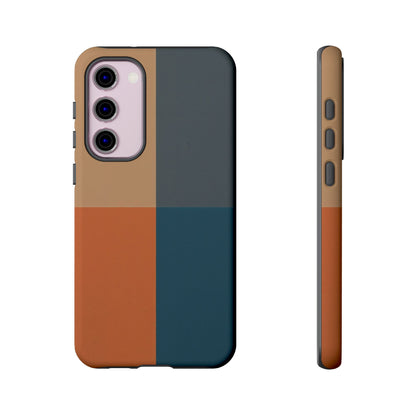 Samsung Galaxy Mid Century Colour Block Case - Matte Tough Protective Cover