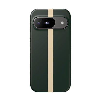 Google Pixel Case - British Racing Green Stripe Design