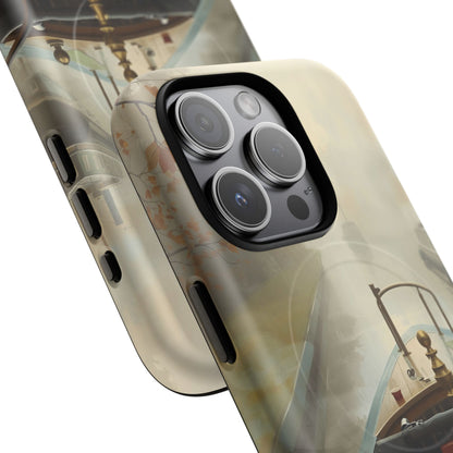 iPhone Misty Narrowboat Stern Premium MagSafe Case
