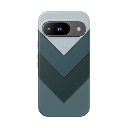 Midnight Chevron Google Pixel Case - Dual-Layer Shockproof Matte Cover