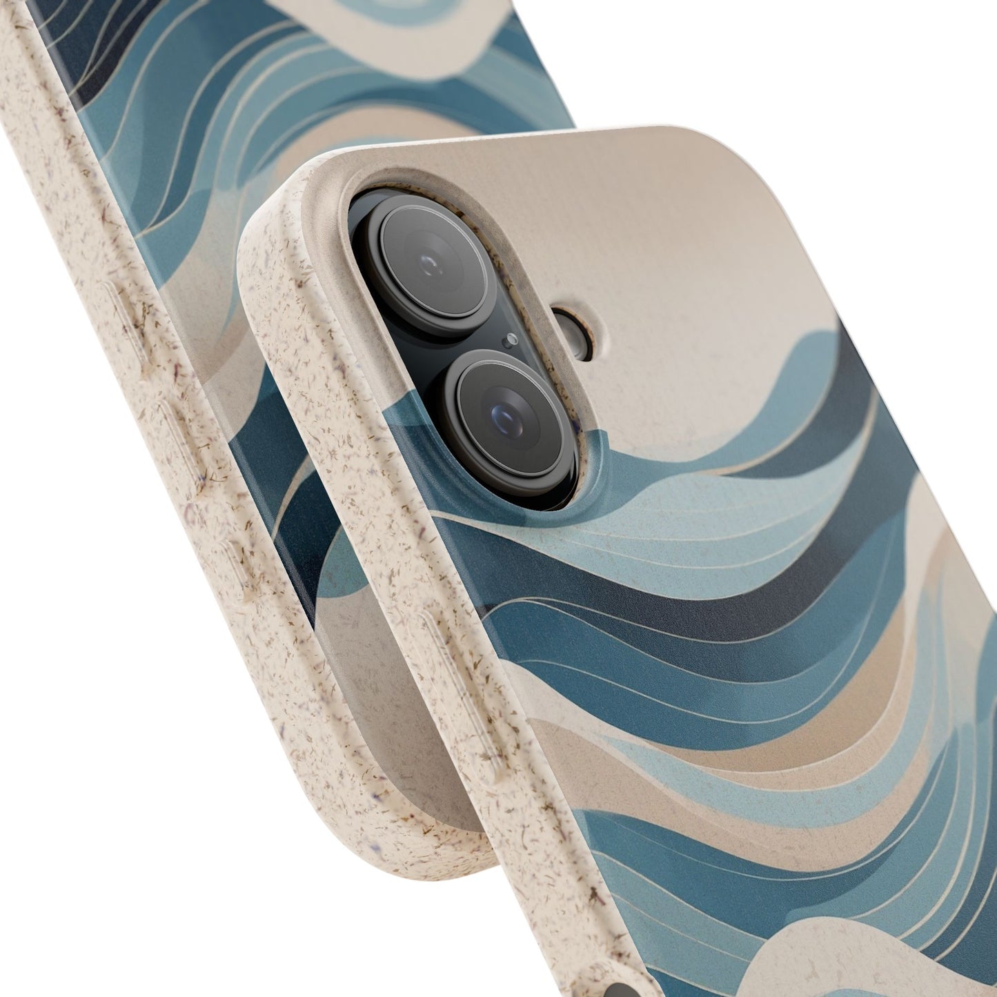 Nordic Wave Eco-Friendly iPhone Case - Sustainable Biodegradable Design