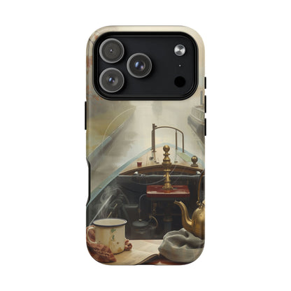 iPhone Misty Narrowboat Stern Premium MagSafe Case