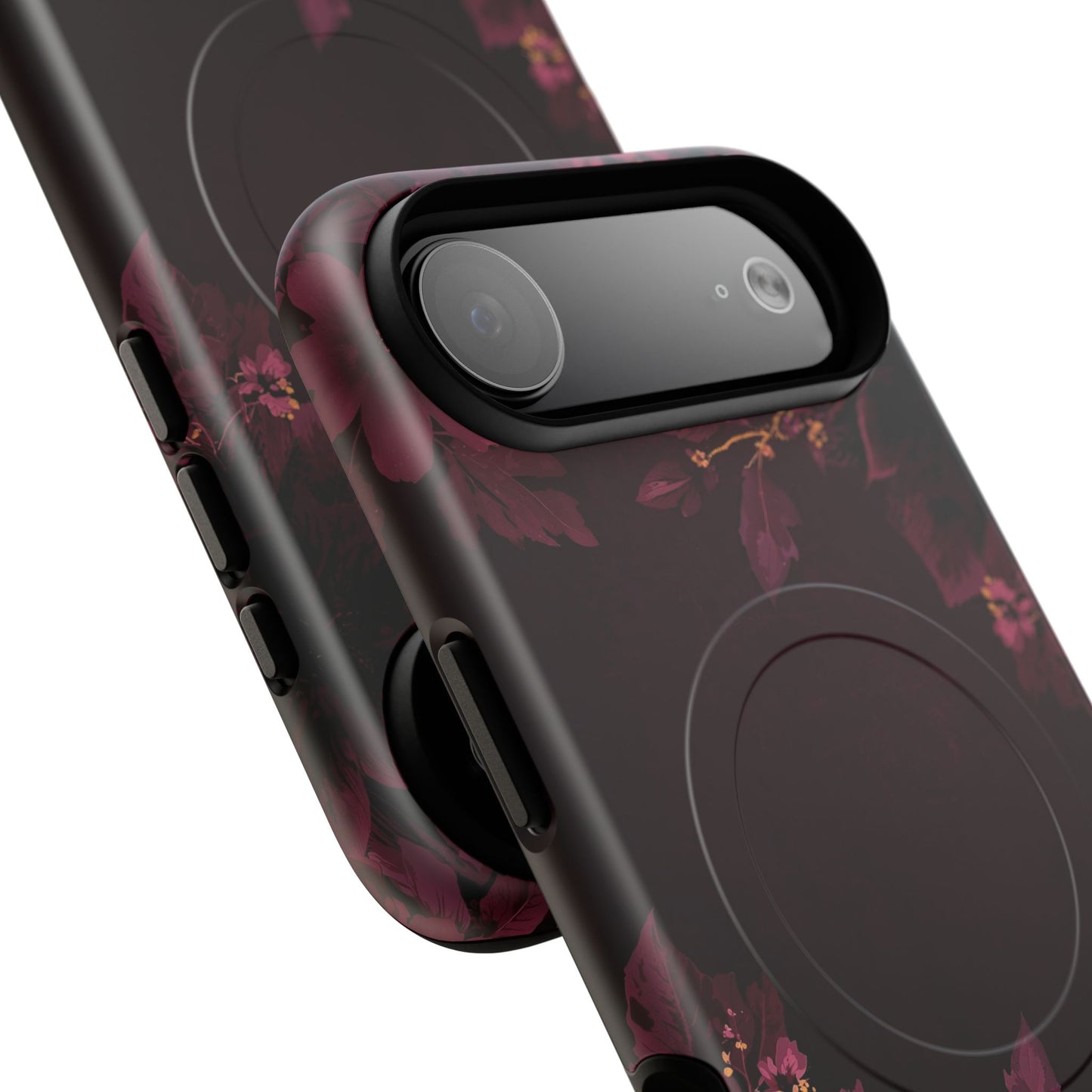 Midnight Bloom Floral iPhone Case - Premium MagSafe Protective Cover