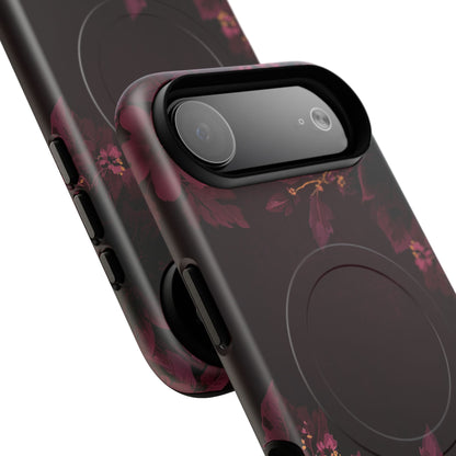 Midnight Bloom Floral iPhone Case - Premium MagSafe Protective Cover