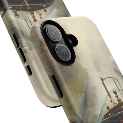iPhone Misty Narrowboat Stern Premium MagSafe Case