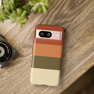 Google Pixel Case - Earth Tone Block Stripe
