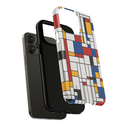 Modern Grid Primary iPhone Case - Premium MagSafe Protective Cover