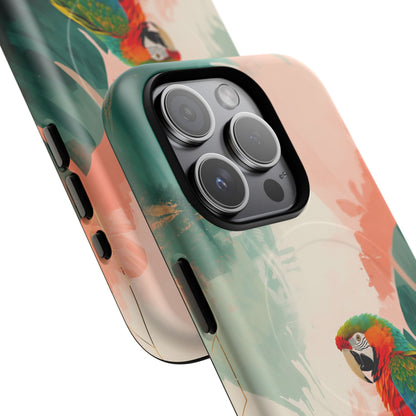 iPhone Tropical Parrot Premium MagSafe Case