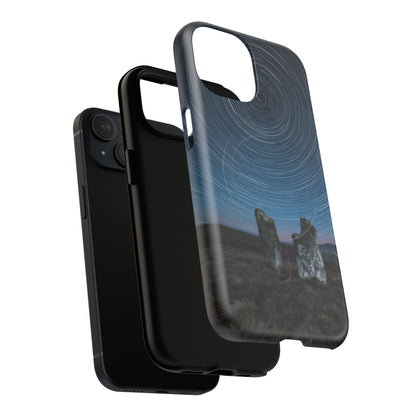 iPhone Star Trails Over Ancient Stones Premium MagSafe Case