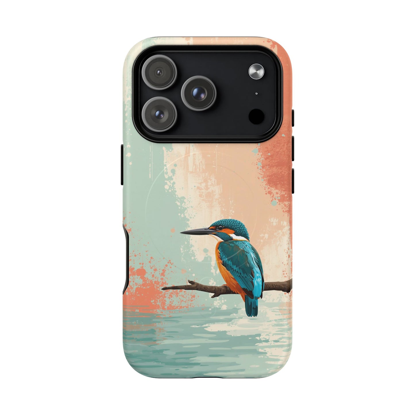 iPhone Bright Abstract Kingfisher Premium MagSafe Case