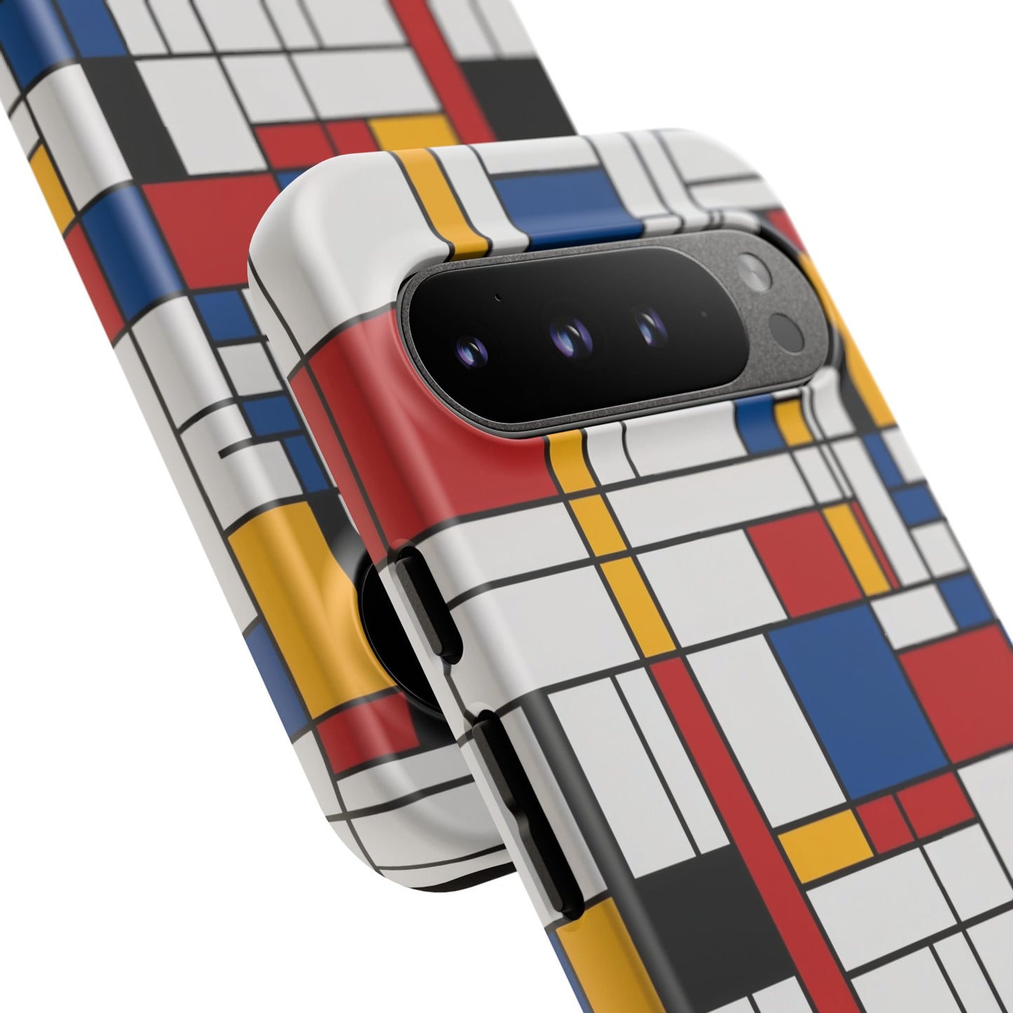 Google Pixel Case Mondrian Geometric Modern Art Design Matte Finish