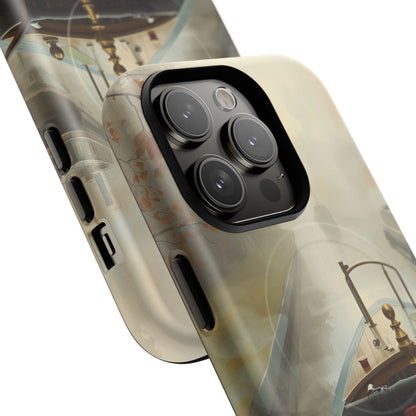 iPhone Misty Narrowboat Stern Premium MagSafe Case