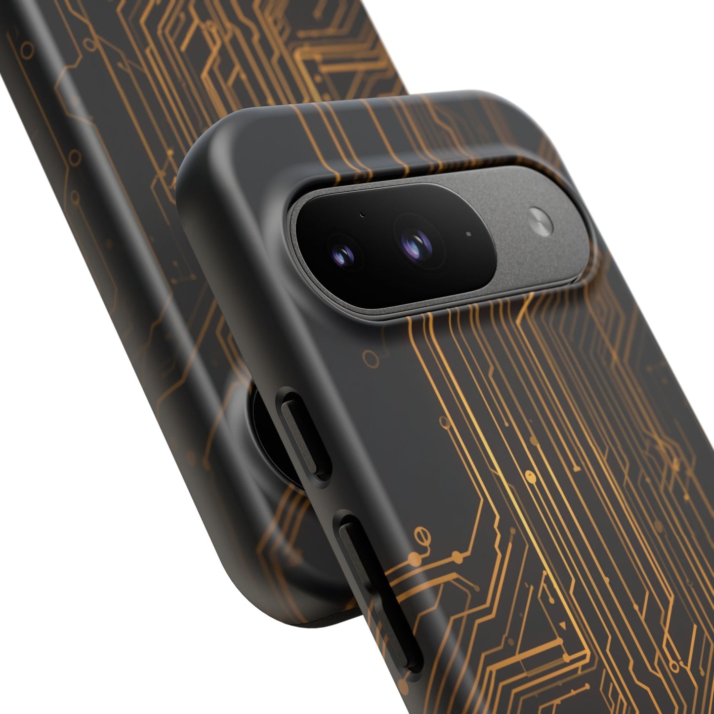 Google Pixel Case - Gold Circuit Board