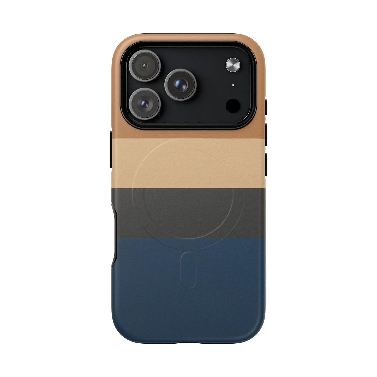 Retro Marina Colour-Block iPhone Case - Luxury Shockproof MagSafe® Compatible Tough Cover