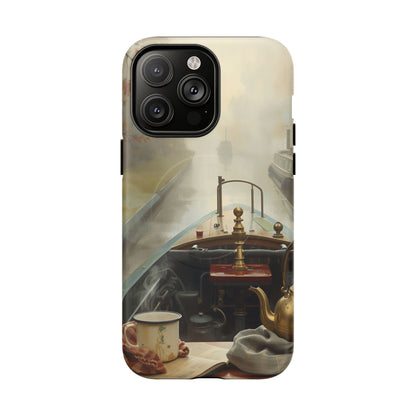 iPhone Misty Narrowboat Stern Premium MagSafe Case