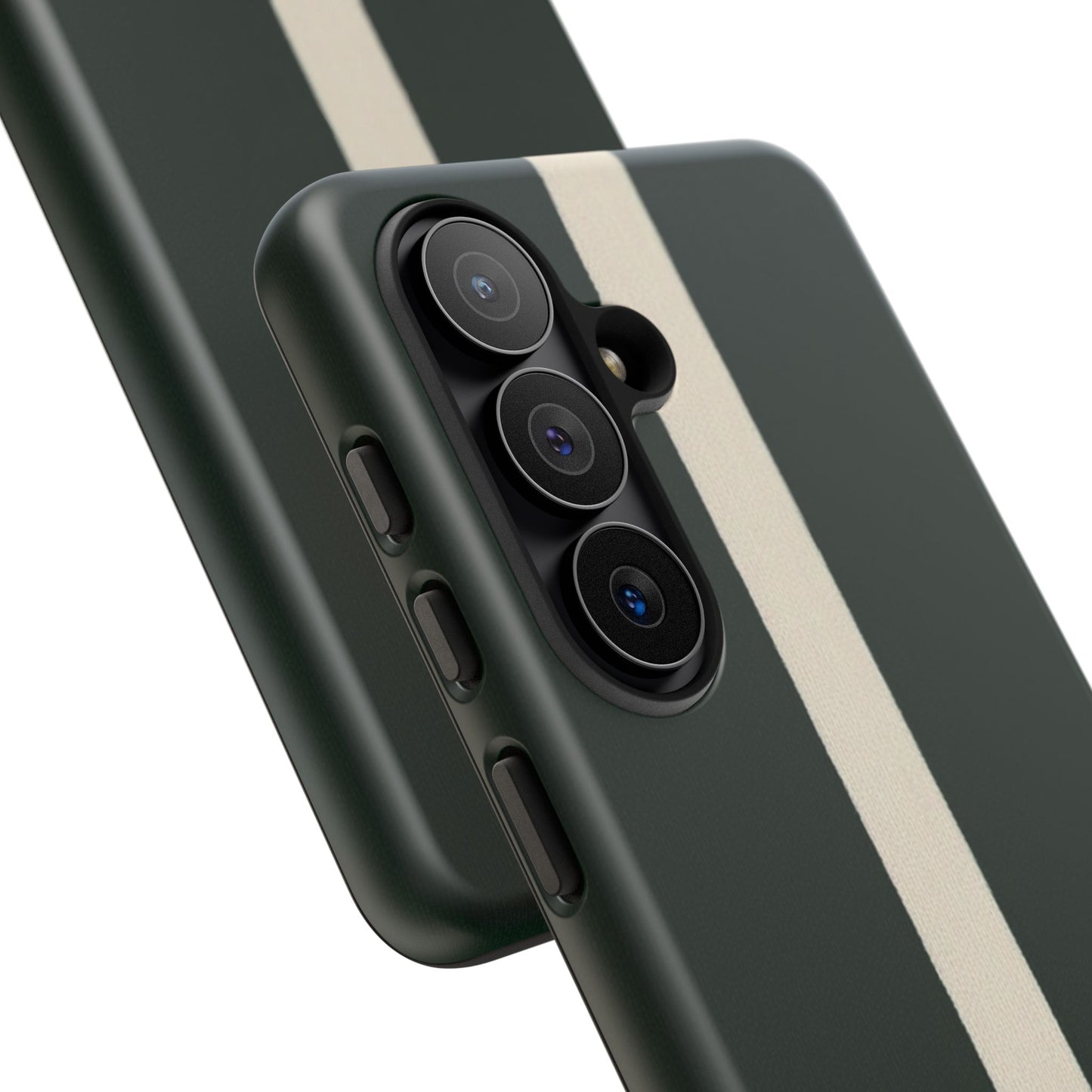 Samsung Galaxy British Racing Green Stripe Case - Matte Tough Protective Cove