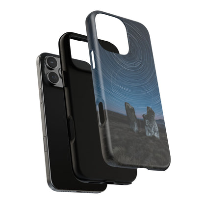 iPhone Star Trails Over Ancient Stones Premium MagSafe Case