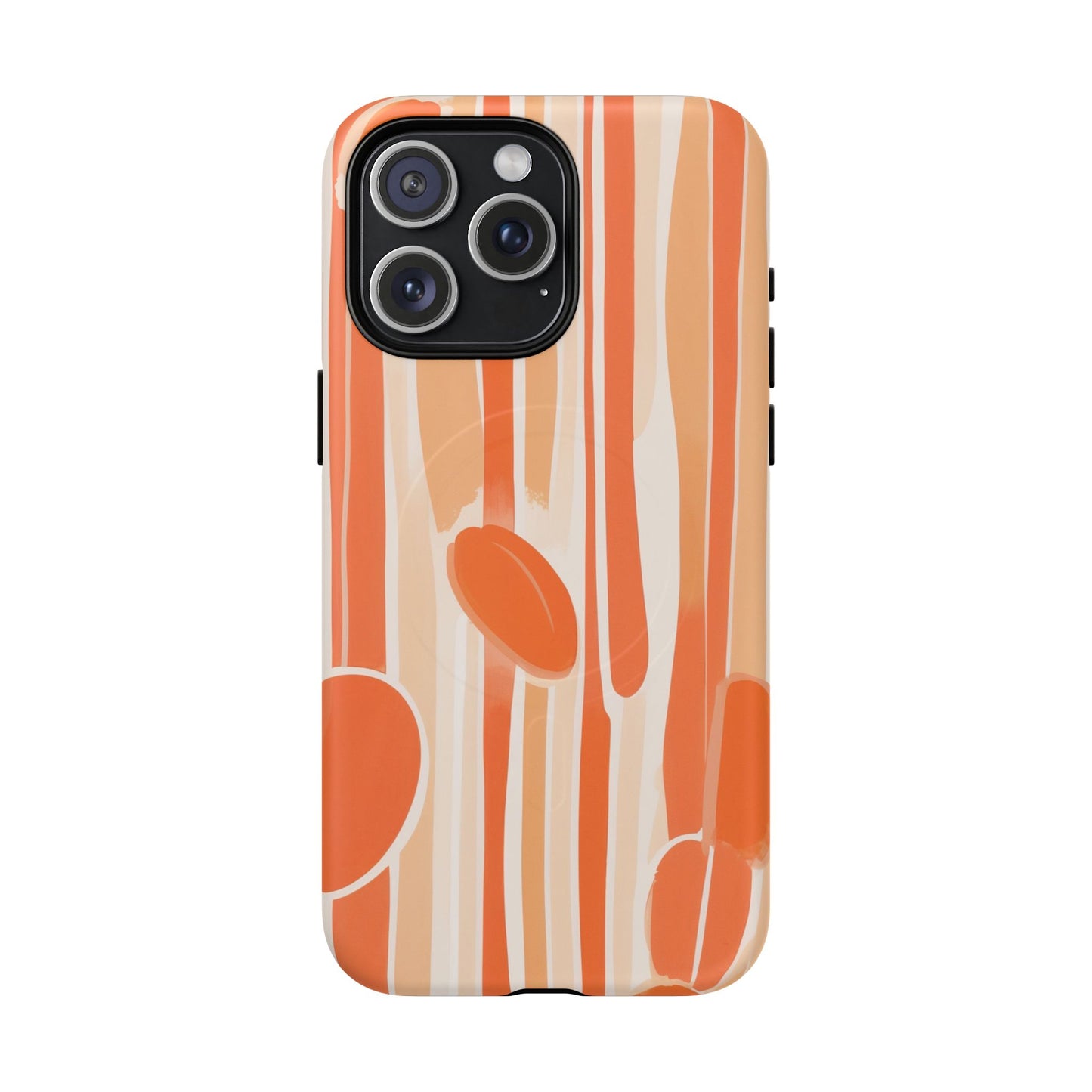 Citrus Drip Stripe iPhone Case - Premium MagSafe Protective Cover