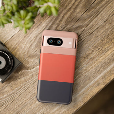 Retro Coral Google Pixel Case - Dual-Layer Shockproof Matte Cover