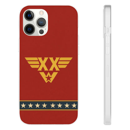 Personalised Wonder Woman Inspired Phone Case - Custom Initials Superhero Design