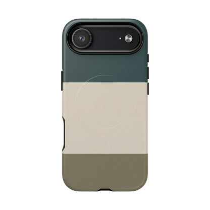 Nordic Coast Colour-Block iPhone Case - Luxury Shockproof MagSafe® Compatible Tough Cover