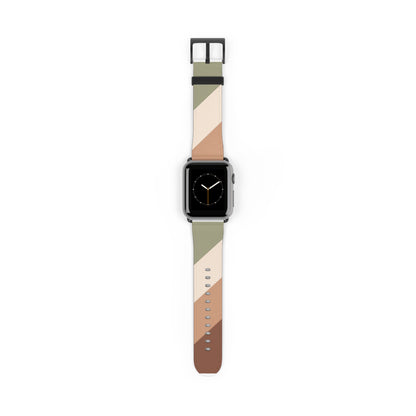 Sage Trail Apple Watch Strap - Soft Geometric Watch Band