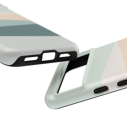 Google Pixel Case - Coastal Mist Blue Green Stripe