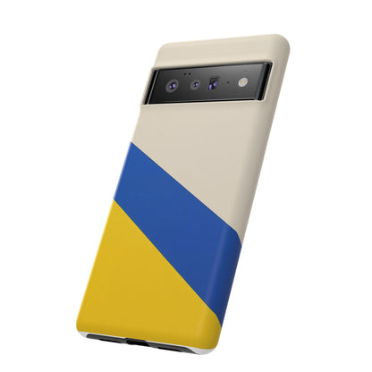 Tricolour Line Google Pixel Case - Dual-Layer Shockproof Matte Cover